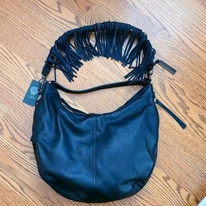 Vince Camuto Leather Fringe Handbag